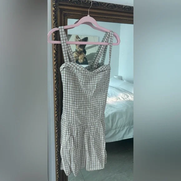 NWT Abercrombie and Fitch Linen Collection mini dress: - Picture 1 of 9